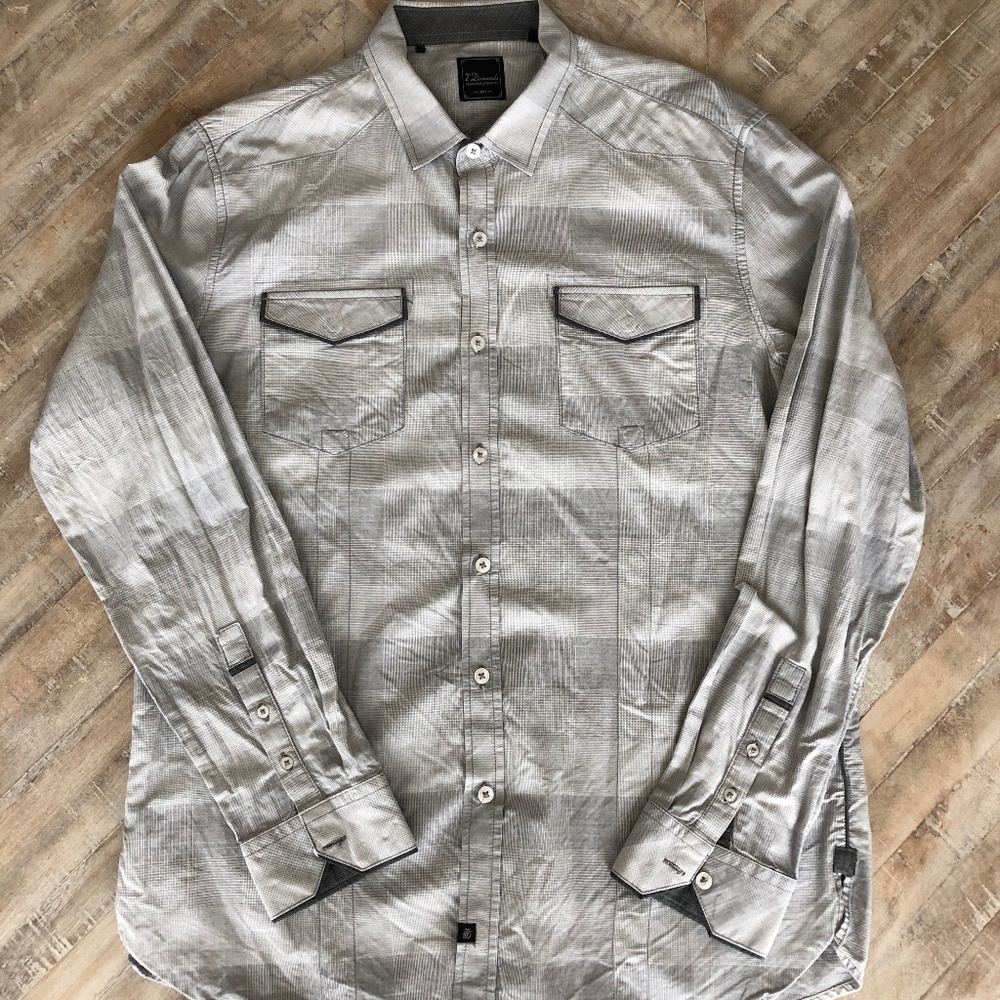 7 Diamonds LS Button Down Size L